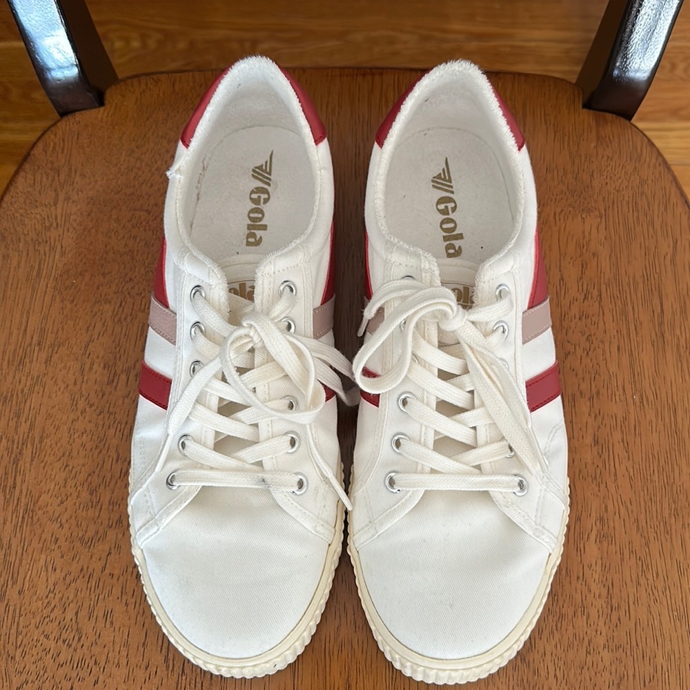 Gola White and Red Women's Sneakers